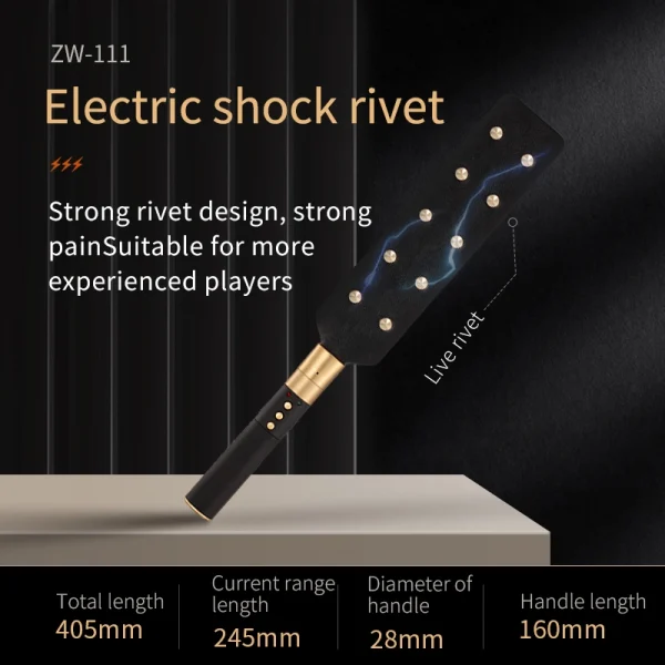 Electric Whip，BDSM Electric Whip，Sex Electric Whip，ZW-026 Electric shock rivet shot (3)
