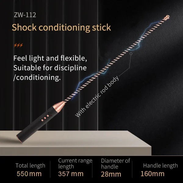 Electric Whip，BDSM Electric Whip，Sex Electric Whip，ZW-112 Electric shock training rod (3)