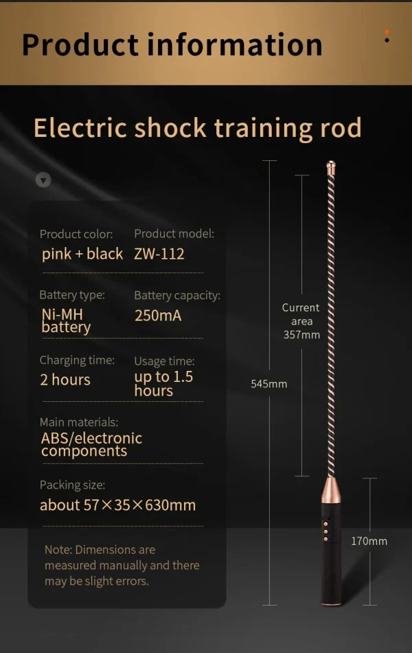 Electric Whip，BDSM Electric Whip，Sex Electric Whip，ZW-112 Electric shock training rod (4)