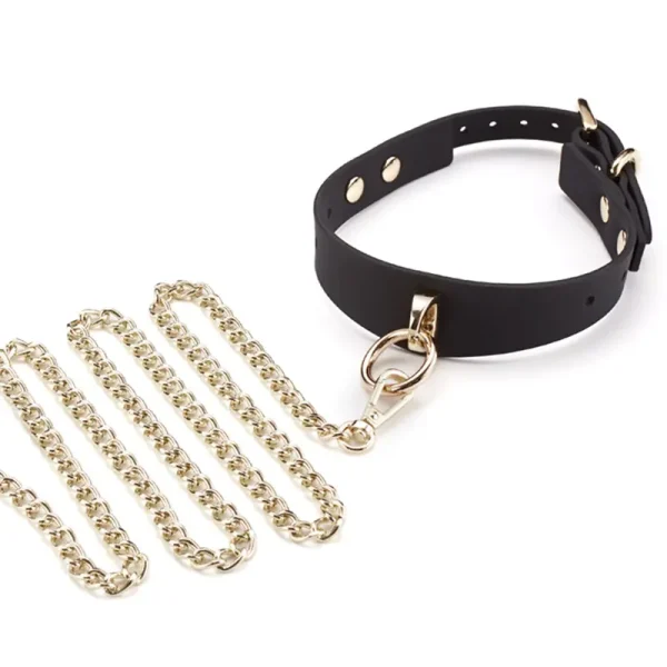 BDSM Leash，Collared Bondage，Cross buckle bondage kit (6)