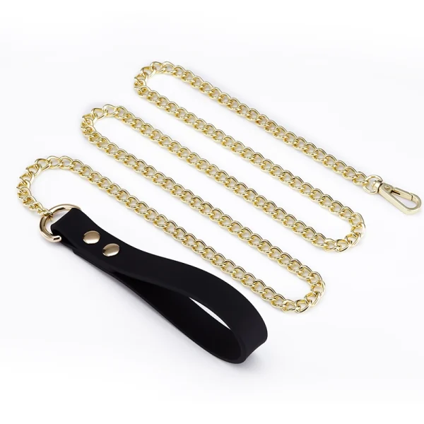BDSM Leash，Collared Bondage，ZW-090 Silicone collar leash (2)