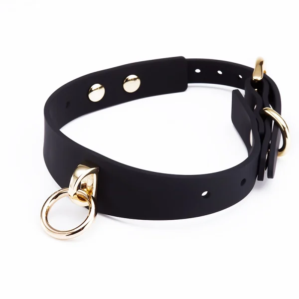BDSM Leash，Collared Bondage，ZW-090 Silicone collar leash (3)