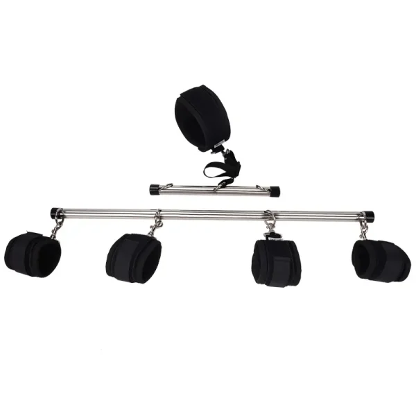 Spreader Bar and Straps，PU-001 Stainless Steel Bondage kit (3)